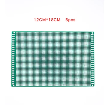 5pcs/lot 12*18 Double Side Copper Prototype PCB Universal Board Experimental Development Plate For Arduino
5pcs/lot 12*18 Double Side Copper Prototype PCB Universal Board Experimental Development Plate For Arduino