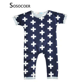 SOSOCOER Baby Boy Newborn Rompers New 2017 Summer Cross Printed Short Sleeve Infant Jumpsuit One Pieces Kids Girl Romper Clothes
SOSOCOER Baby Boy Newborn Rompers New 2017 Summer Cross Printed Short Sleeve Infant Jumpsuit One Pieces Kids Girl Romper Clothes