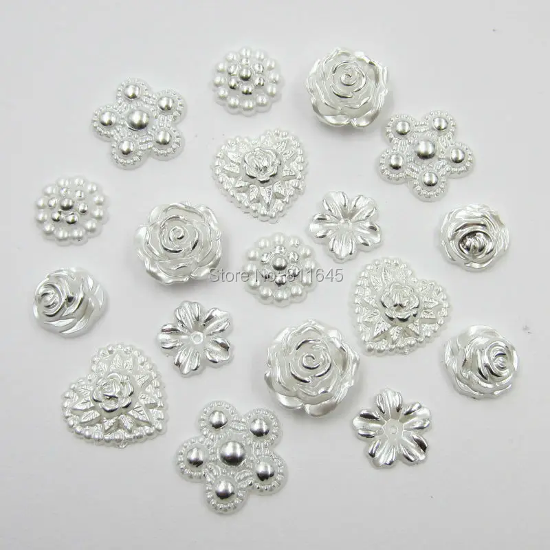24pcs 12-18mm Mixed Size Mixed Shape White Hot Stamping Plastic Pearl Flower Silver Plating Flatback Beads Scrapbook Craft Decor
24pcs 12-18mm Mixed Size Mixed Shape White Hot Stamping Plastic Pearl Flower Silver Plating Flatback Beads Scrapbook Craft Decor