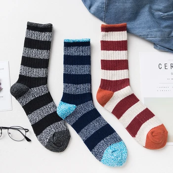 Mens Fashion Stripe Socks Male Winter Warm Thermal Sock High Quality Breathable Deodorant New 2017 Autumn Men's Crew Soft Socks
Mens Fashion Stripe Socks Male Winter Warm Thermal Sock High Quality Breathable Deodorant New 2017 Autumn Men's Crew Soft Socks