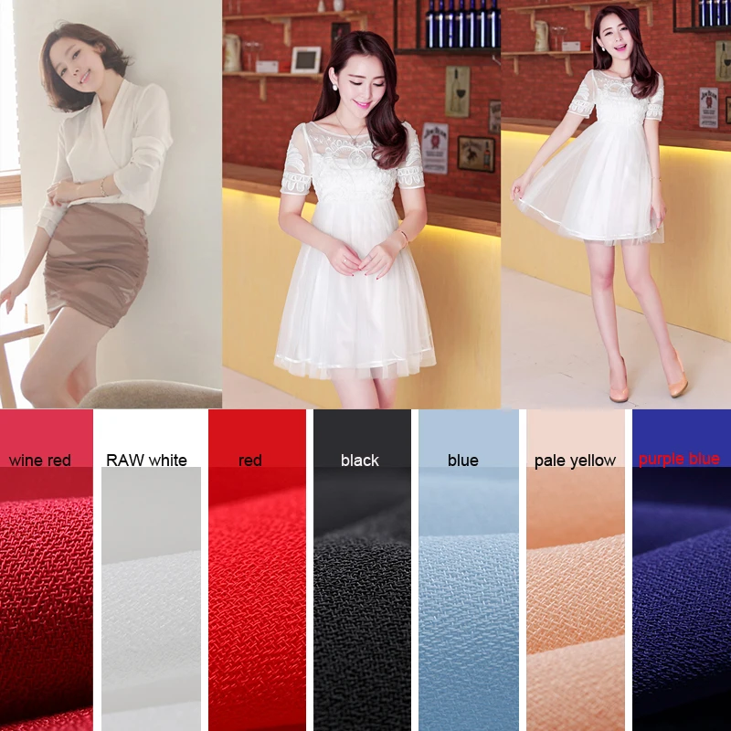 2 meters 148cm 58.26" width 10 colors chiffon fabric pearl yarn fabric summer dress materials MM137
2 meters 148cm 58.26" width 10 colors chiffon fabric pearl yarn fabric summer dress materials MM137