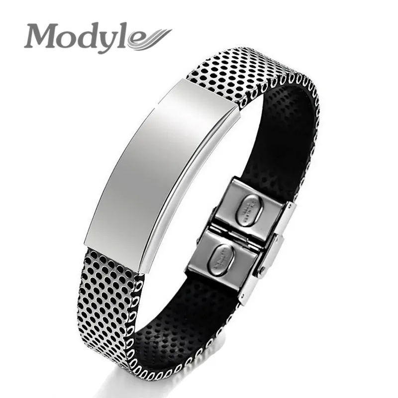 Modyle 2019 New Fashion Jewelry Stainless Steel Pu Leather Bracelet Men Silver Bracelets Bangle For Men Boy
Modyle 2019 New Fashion Jewelry Stainless Steel Pu Leather Bracelet Men Silver Bracelets Bangle For Men Boy