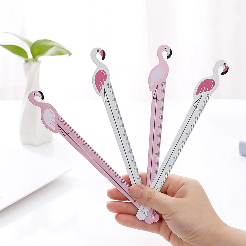 Kawaii Flamingo Aluminum Alloy Straight Ruler Students Stationery Metal Drawing Measuring Tools Kids Cartoon Durable Thin Rulers
Kawaii Flamingo Aluminum Alloy Straight Ruler Students Stationery Metal Drawing Measuring Tools Kids Cartoon Durable Thin Rulers