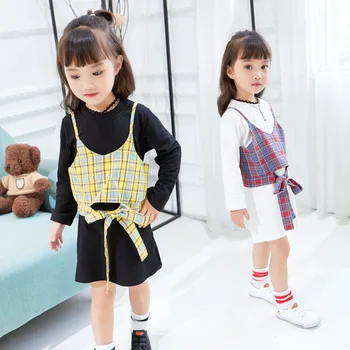 New Arrival Autumn Children's Clothing Sets Kid Plaid Dress Suits Cotton Long Sleeves Dress+plaid Vest 2pcs Suit Outfit 2-7 Y
New Arrival Autumn Children's Clothing Sets Kid Plaid Dress Suits Cotton Long Sleeves Dress+plaid Vest 2pcs Suit Outfit 2-7 Y