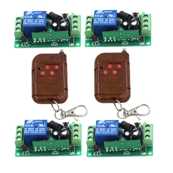 Free shipping 12V 4CH Remote Control Switch RF Wireless 2 Transmitter + 4 Receiver Learn Code 3 Kinds Work Way 315/433MHz 3412
Free shipping 12V 4CH Remote Control Switch RF Wireless 2 Transmitter + 4 Receiver Learn Code 3 Kinds Work Way 315/433MHz 3412
