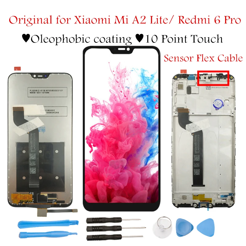 Original for Xiaomi Mi A2 Lite LCD Display Screen Touch + Frame Assembly Redmi 6 Pro LCD Display Touch Screen Repair Parts
Original for Xiaomi Mi A2 Lite LCD Display Screen Touch + Frame Assembly Redmi 6 Pro LCD Display Touch Screen Repair Parts