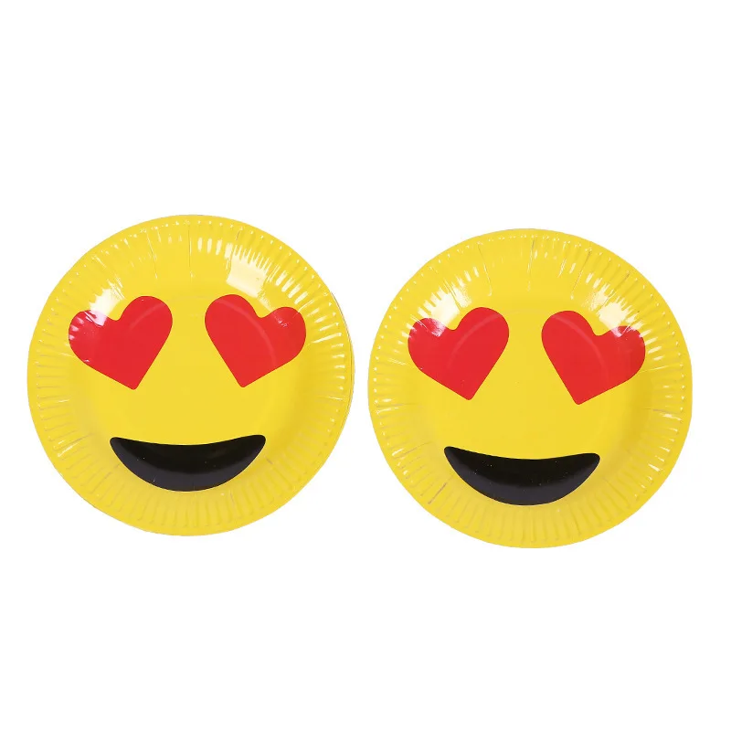 10pcs/set eye smile emoji theme disposable paper plates funny emoji birthday party decorations cute emoji party supplies
10pcs/set eye smile emoji theme disposable paper plates funny emoji birthday party decorations cute emoji party supplies