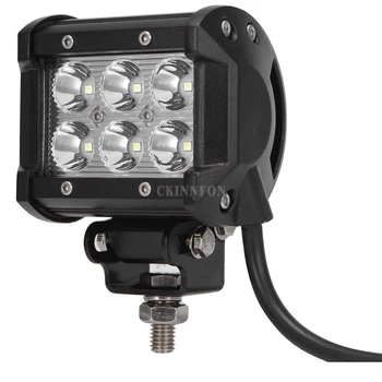 50Pcs/Lot DC 9 - 30V 18W 1800lm 6500K LED Car Work Spot Light Lamp Waterproof with 6063 Aluminum Profile Stainless Steel Bracket
50Pcs/Lot DC 9 - 30V 18W 1800lm 6500K LED Car Work Spot Light Lamp Waterproof with 6063 Aluminum Profile Stainless Steel Bracket