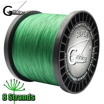 Gaining Fishing Line 1000M 8 Strands Braided Fishing Line Super Strong Japan Multifilament PE Line 10 30 40 60 100 120 160 220LB
Gaining Fishing Line 1000M 8 Strands Braided Fishing Line Super Strong Japan Multifilament PE Line 10 30 40 60 100 120 160 220LB