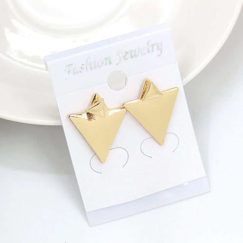 2017 Latest Trendy Style 1Pair New Fashion Women Gold/Silver Asymmetric Triangle Earrings Ear Stud Hot Popular
2017 Latest Trendy Style 1Pair New Fashion Women Gold/Silver Asymmetric Triangle Earrings Ear Stud Hot Popular