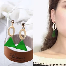 Elegant Green Acrylic Triangle Acetic Acid Geometric Long Oval White Wood Earrings for Women Girls Party Charm Jewelry Gifts New
Elegant Green Acrylic Triangle Acetic Acid Geometric Long Oval White Wood Earrings for Women Girls Party Charm Jewelry Gifts New