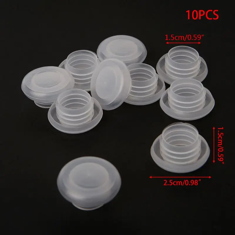 

VFGTERTE 10PCS/SET Beer Bottle Stopper Home Brew Wine Bottle Caps Stoppers Plastic Plug Kitchen Bar Tool Glass Saver Sealer