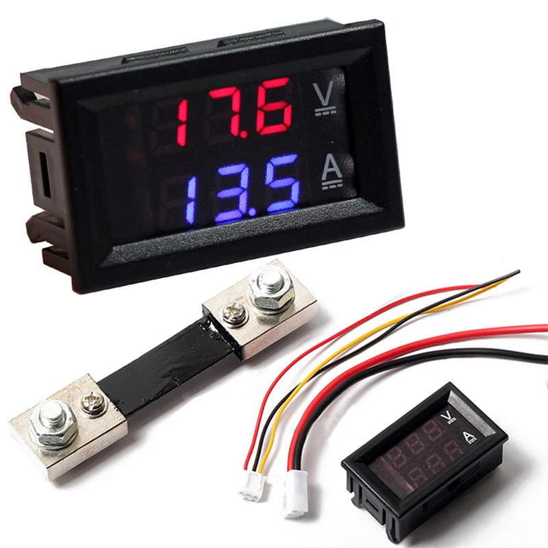 Цифровой светодиодный измеритель напряжения DC100V 10A 50A 100A Вольтметр Амперметр + светодиодный Amp Dual
Цифровой светодиодный измеритель напряжения DC100V 10A 50A 100A Вольтметр Амперметр + светодиодный Amp Dual