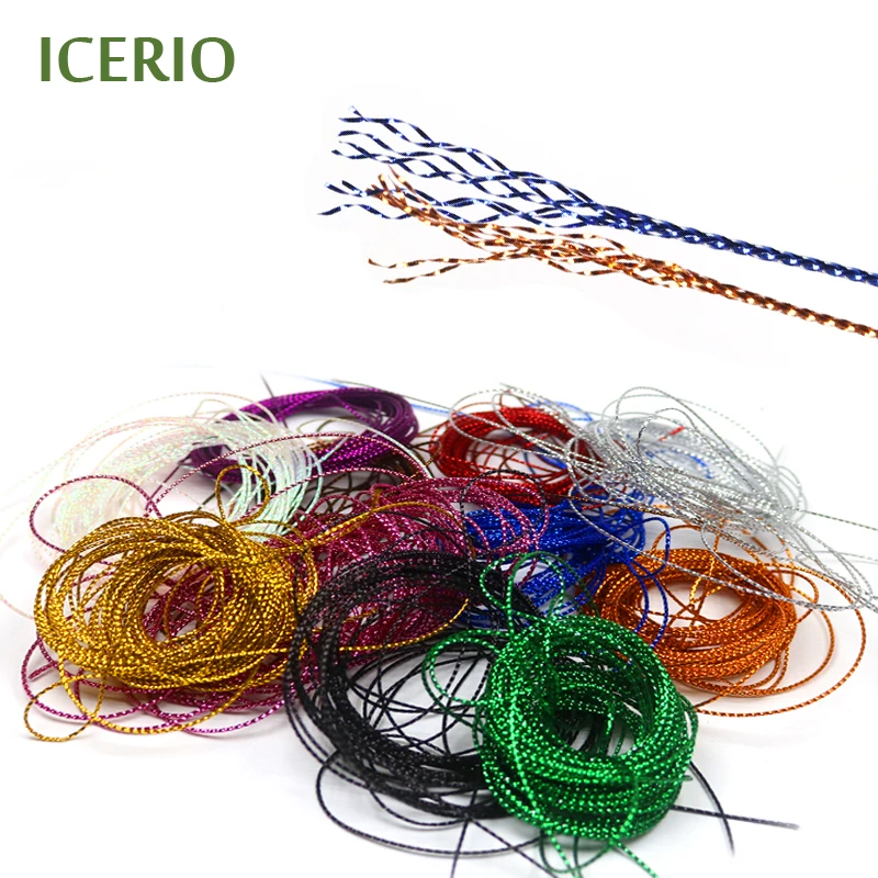 ICERIO 5 дюймов блестящий материал для вязания мушек|tying materials|fly tying materialsfly |
