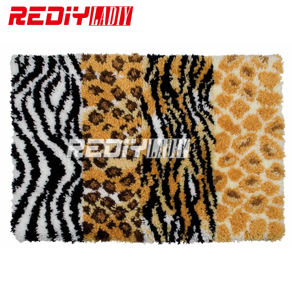 DIY Latch Hook Rug Kits Unfinished Crocheting Tapestry Yarn Needlework Cushion Set for Embroidery Carpet The Stripe of Animals
DIY Latch Hook Rug Kits Unfinished Crocheting Tapestry Yarn Needlework Cushion Set for Embroidery Carpet The Stripe of Animals