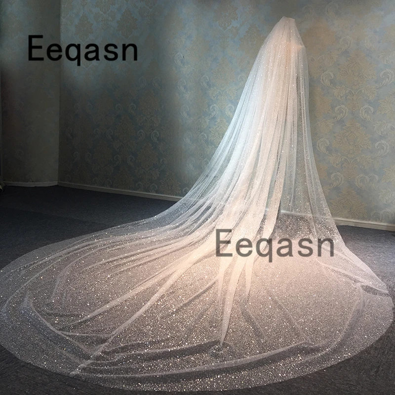2019 Bling Bling Glitter Cut Edge Wedding Veils With Comb 350cm Long Cathedral Wedding Bridal Veil veu de noiva Custom Length
2019 Bling Bling Glitter Cut Edge Wedding Veils With Comb 350cm Long Cathedral Wedding Bridal Veil veu de noiva Custom Length