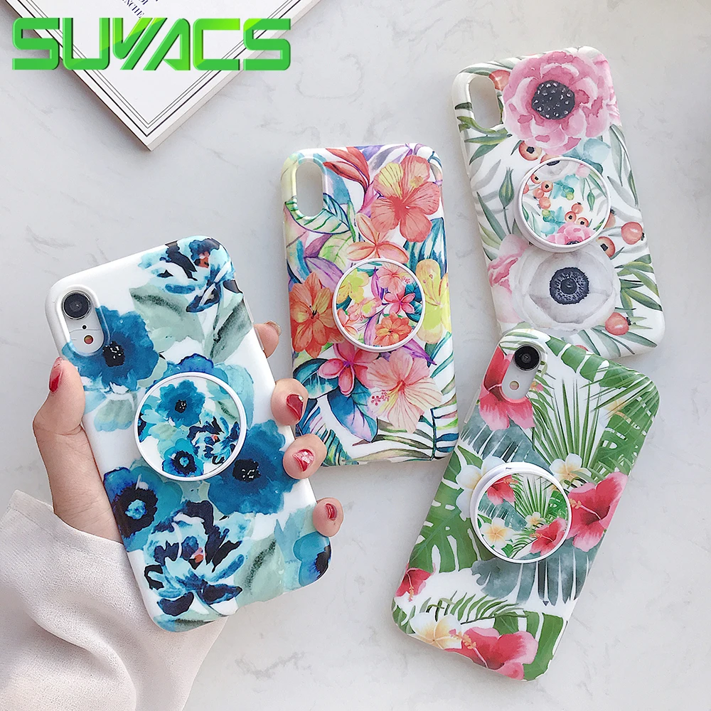 SUYACS Retro Flower Foldable Kickstand Holder Phone Case For iPhone XS Max XR 6 6S 7 8 Plus X XS Soft IMD Protector Floral Cover
SUYACS Retro Flower Foldable Kickstand Holder Phone Case For iPhone XS Max XR 6 6S 7 8 Plus X XS Soft IMD Protector Floral Cover
