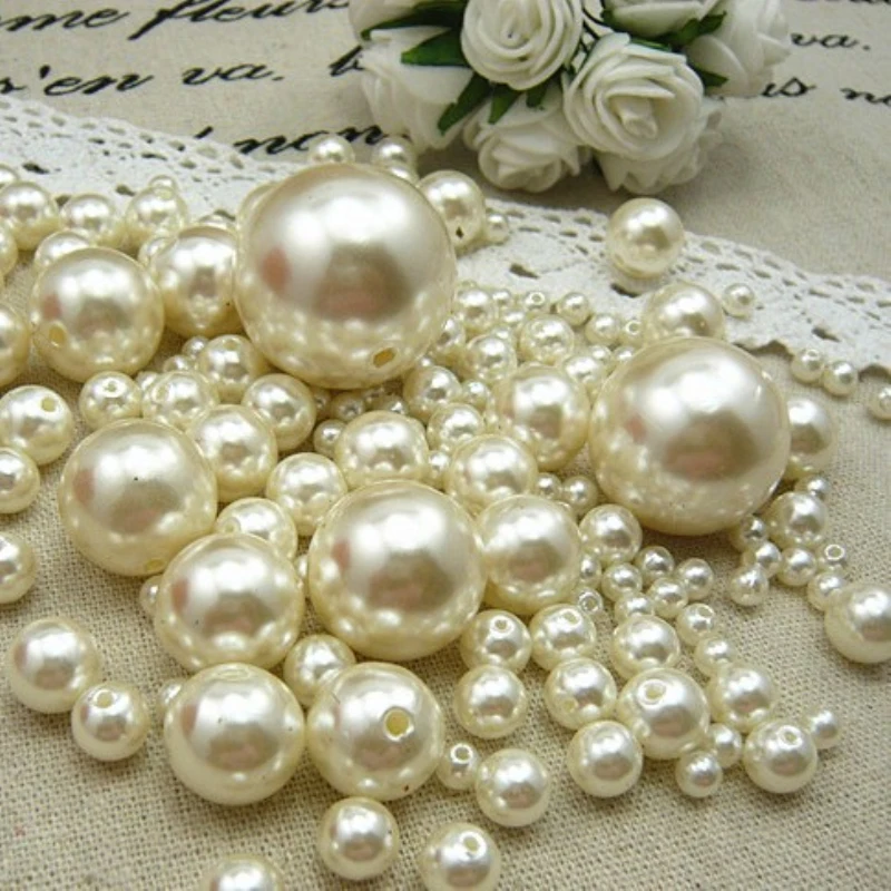 DIY AAAAA 3-30mm Ivory Imitation Pearl Beads Acrylic Smooth Round Ball Spacer Beads For Jewelry Making Necklace & Bracelet
DIY AAAAA 3-30mm Ivory Imitation Pearl Beads Acrylic Smooth Round Ball Spacer Beads For Jewelry Making Necklace & Bracelet