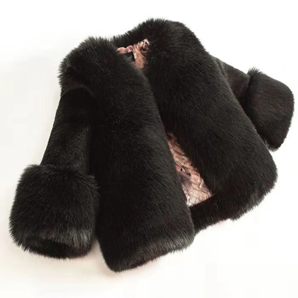 Fashion New Solid Color Cute Baby Girls Jacket Coat Kids Winter Autumn Warm Coat Children Faux Fur Outwear Age For 2-12 Year Old 
Fashion New Solid Color Cute Baby Girls Jacket Coat Kids Winter Autumn Warm Coat Children Faux Fur Outwear Age For 2-12 Year Old