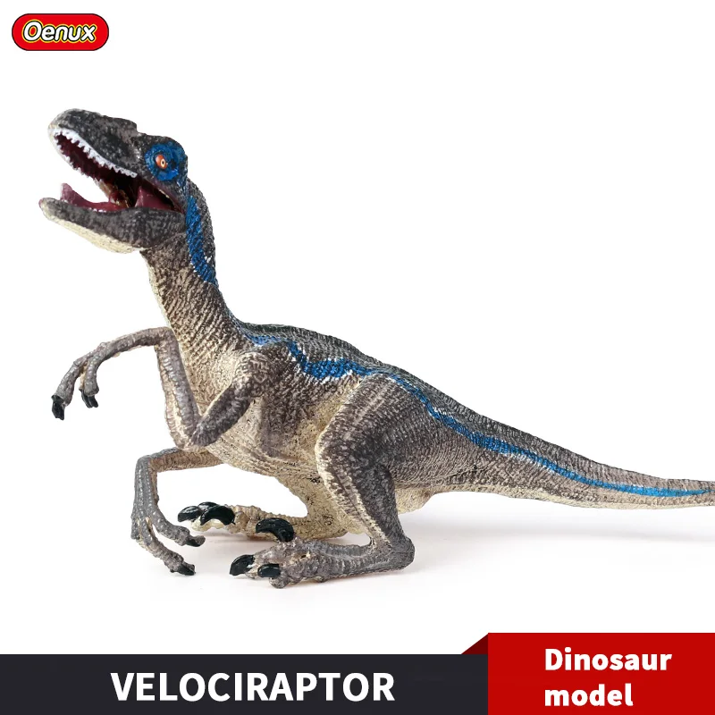 Oenux New Prehistoric Jurassic Velociraptor Raptor Blue Open Mouth T-Rex Action Figures PVC Dinossauro World Model Toy Kids
Oenux New Prehistoric Jurassic Velociraptor Raptor Blue Open Mouth T-Rex Action Figures PVC Dinossauro World Model Toy Kids