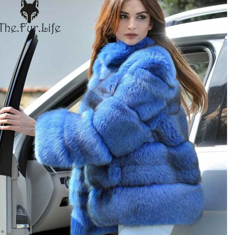 New Arrive Fashion Real Fox Fur Coat Blue For Stand Collar Ladies Thick Warm Winter Natural Fur Jackets
New Arrive Fashion Real Fox Fur Coat Blue For Stand Collar Ladies Thick Warm Winter Natural Fur Jackets