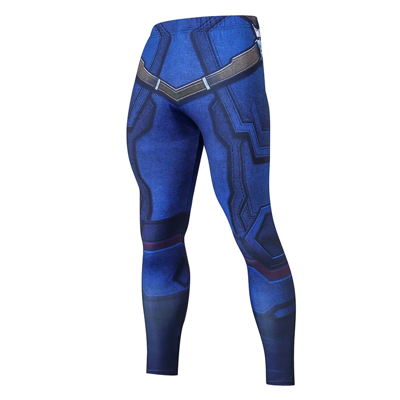 2019 компрессионные брюки трико для бега мужские тренировочные леггинсы фитнеса