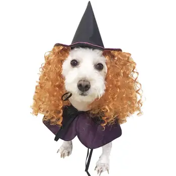 2018 New Design Dog Costumes Halloween Purple Wizard Funny Dog Clothes with Curly Hair Hat Cosplay Dog Costume for Pet Dog Gift
2018 New Design Dog Costumes Halloween Purple Wizard Funny Dog Clothes with Curly Hair Hat Cosplay Dog Costume for Pet Dog Gift