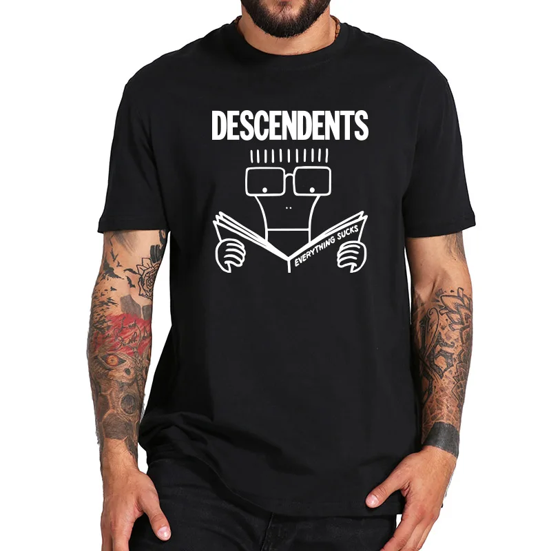 EU Size 100% Cotton T Shirt Descendents Milo Men's Everything Sucks Punk Rock Band Cartoon Tshirts Breathable Fitness Homme Tops
EU Size 100% Cotton T Shirt Descendents Milo Men's Everything Sucks Punk Rock Band Cartoon Tshirts Breathable Fitness Homme Tops