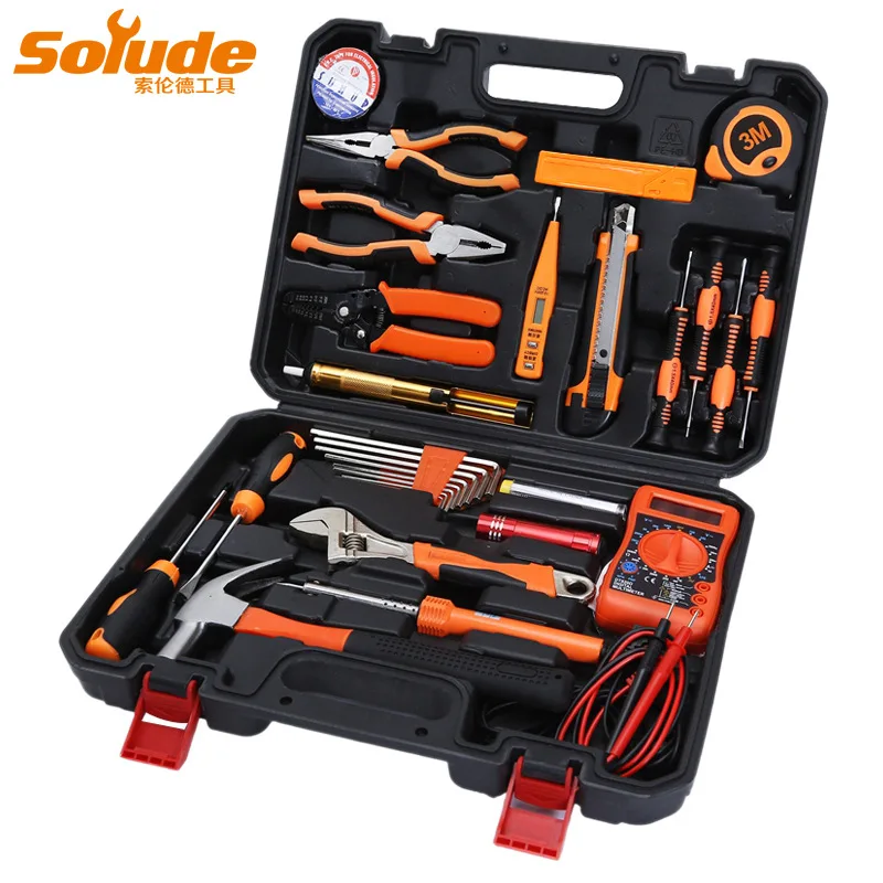 Home Gifts 33pcs Hardware Kit Tools Electrical Repair Toolbox Multi-function Combination Set Tool
Home Gifts 33pcs Hardware Kit Tools Electrical Repair Toolbox Multi-function Combination Set Tool