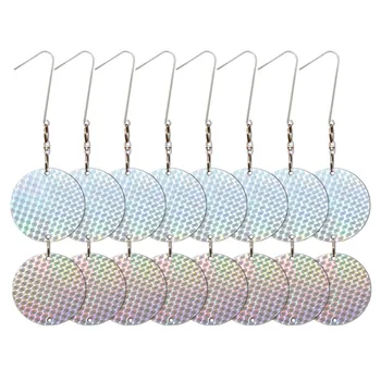 8PCS Bird Repellent Tool Reflective film Glitter Bell Ring Scare Repellent Hanging Anti-Bird Pest Controller Garden Supplies
8PCS Bird Repellent Tool Reflective film Glitter Bell Ring Scare Repellent Hanging Anti-Bird Pest Controller Garden Supplies