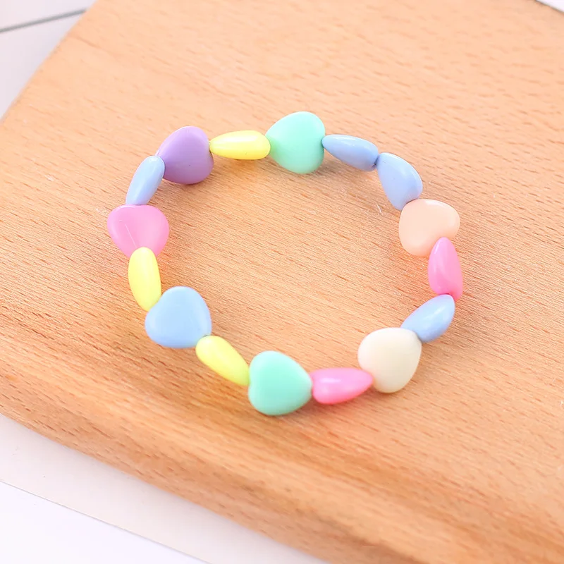 Summer Style Kids Children Cute Candy Colorful Cartoon Acrylic Heart Bracelet for Girl Birthday Party Jewelry Gift Wholesale
Summer Style Kids Children Cute Candy Colorful Cartoon Acrylic Heart Bracelet for Girl Birthday Party Jewelry Gift Wholesale