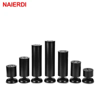 NAIERDI 6CM-25CM Furniture Foot Adjustable Cabinet Legs Stainless Steel Table Sofa Metal Support For Home Improvement Hardware image