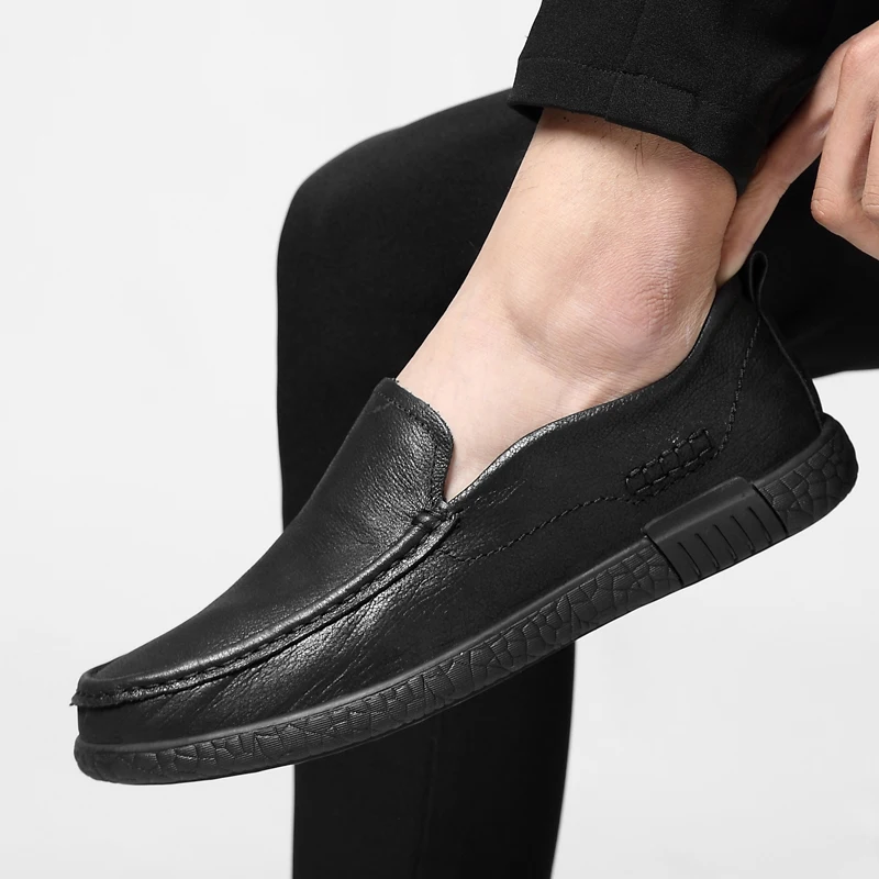 Soft genuine Leather Men Loafers shoes New Handmade Casual Shoes outdoor Men Moccasins For Men genuine Leather Flat Shoes L5
Soft genuine Leather Men Loafers shoes New Handmade Casual Shoes outdoor Men Moccasins For Men genuine Leather Flat Shoes L5