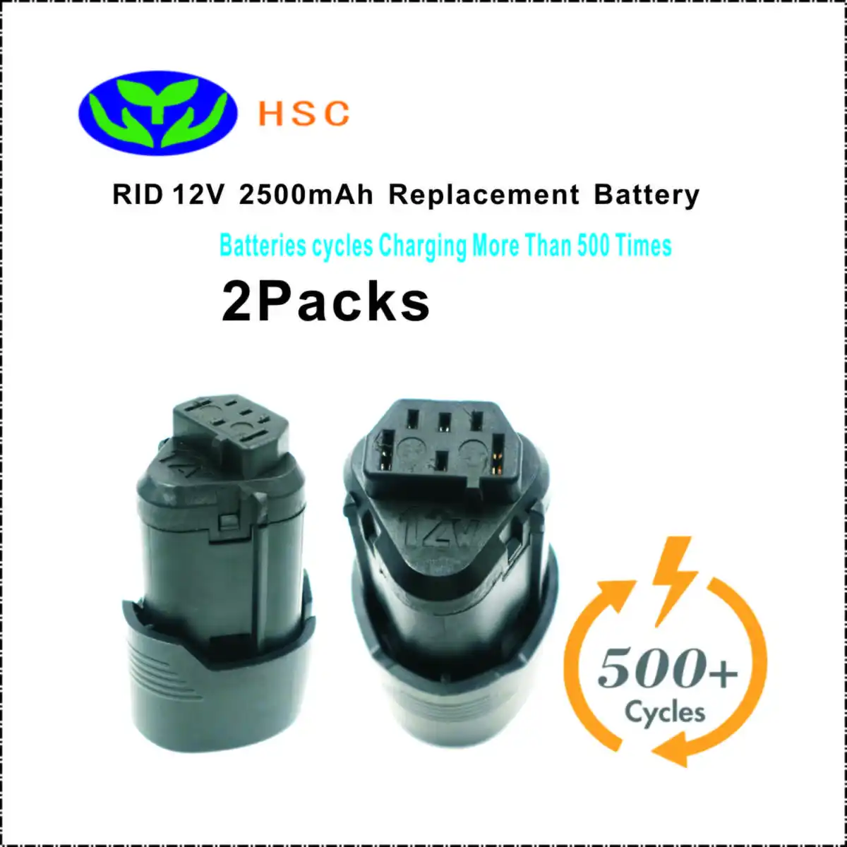 2PCS 2.5Ah 18650 Battery Pack RID12A Li-ion Battery 12V Replacement Ridgid AC82008 130188001/AEG L1215 L1215P L1215R Pro Battery
2PCS 2.5Ah 18650 Battery Pack RID12A Li-ion Battery 12V Replacement Ridgid AC82008 130188001/AEG L1215 L1215P L1215R Pro Battery