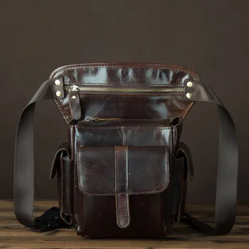 Oil Wax Cowhide Sling Shoulder Waist Pack Bags Men Vintage Rider Travel Hip Belt Genuine Leather Messenger Drop Leg Fanny Bags
Oil Wax Cowhide Sling Shoulder Waist Pack Bags Men Vintage Rider Travel Hip Belt Genuine Leather Messenger Drop Leg Fanny Bags