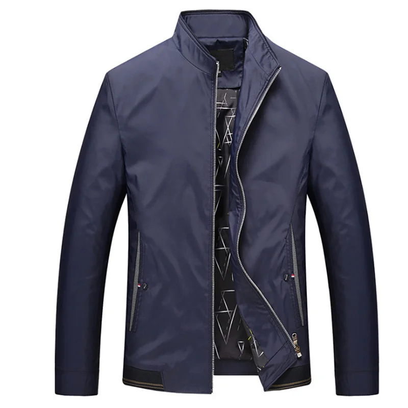 New Spring Thin Jacket Men Stand Collar Casual Solid Color Coat Fashion Slim Fit Men Jackets and Coats Brand Clothing 
New Spring Thin Jacket Men Stand Collar Casual Solid Color Coat Fashion Slim Fit Men Jackets and Coats Brand Clothing