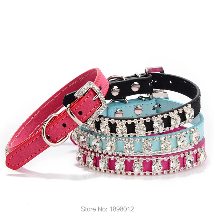 Luxury Pet Dog Collar Rhinestone Leather Necklace For Small Dog Cats Animals Chihuahua Puppy Bling Princess Belt Strap Pink Blue
Luxury Pet Dog Collar Rhinestone Leather Necklace For Small Dog Cats Animals Chihuahua Puppy Bling Princess Belt Strap Pink Blue