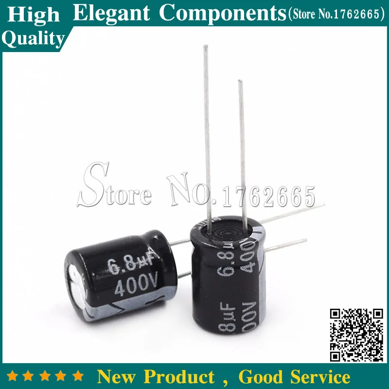 20PCS 400V 6.8UF 6.8UF 400V Electrolytic Capacitor 400 V / 6.8 UF Size 10*13MM Aluminum electrolytic capacitor
20PCS 400V 6.8UF 6.8UF 400V Electrolytic Capacitor 400 V / 6.8 UF Size 10*13MM Aluminum electrolytic capacitor