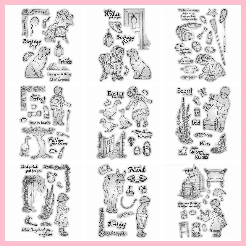 Rural Style Animal Boy Girl Clear Silicone Stamp Transparent DIY Card Album Embossing Scrapbooking Template New Stamp 201
Rural Style Animal Boy Girl Clear Silicone Stamp Transparent DIY Card Album Embossing Scrapbooking Template New Stamp 201