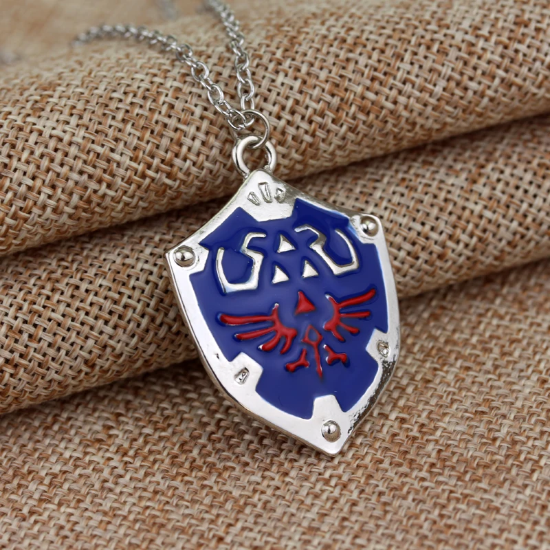 Популярное ожерелье в стиле игры металлическая подвеска макси виде синего