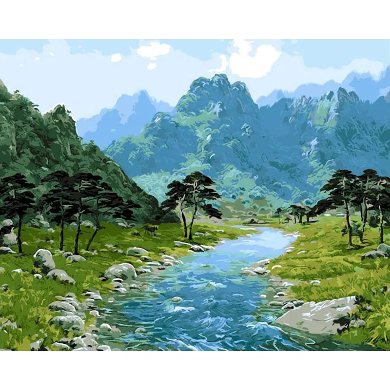 ArtSailing picture by numbers on canvas Mountain and River Scenery coloring kit painting by numbers with acrylic posters NP-293
ArtSailing picture by numbers on canvas Mountain and River Scenery coloring kit painting by numbers with acrylic posters NP-293