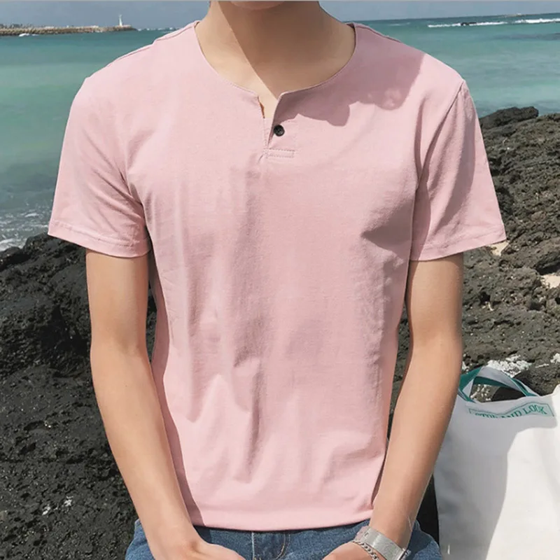 BIG Size M-4XL Men Cotton T-Shirts 2018 Short Sleeve One Button O-Neck Man Summer Breathable White Tops Black Tees
BIG Size M-4XL Men Cotton T-Shirts 2018 Short Sleeve One Button O-Neck Man Summer Breathable White Tops Black Tees