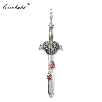 Blood Love Sword 925 Sterling Silver For Women And Men Trendy Gift Europe Style Pendant Fit Key Chains Link Necklace
Blood Love Sword 925 Sterling Silver For Women And Men Trendy Gift Europe Style Pendant Fit Key Chains Link Necklace