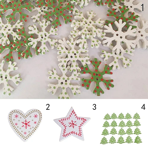 20pcs Cute XMAS Christmas Decor Sewing Scrapbook DIY Craft Wooden Buttons Star Heart Tree Shape
20pcs Cute XMAS Christmas Decor Sewing Scrapbook DIY Craft Wooden Buttons Star Heart Tree Shape
