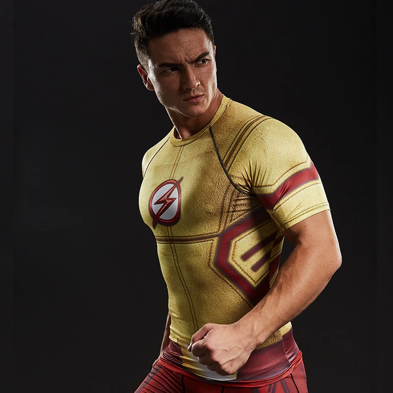 FLASH Compression Shirt 3D Printed T-shirts Men Raglan Short Sleeve Fitness Cloth Tops Male Comics Cosplay Costume
FLASH Compression Shirt 3D Printed T-shirts Men Raglan Short Sleeve Fitness Cloth Tops Male Comics Cosplay Costume