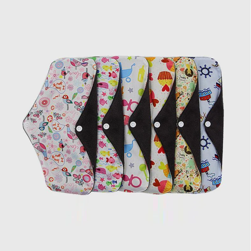 1pc Reusable Washable Bamboo Charcoal Soft Sanitary Napkins Mama Cloth Menstrual Pads Feminine Hygiene Product random color
1pc Reusable Washable Bamboo Charcoal Soft Sanitary Napkins Mama Cloth Menstrual Pads Feminine Hygiene Product random color
