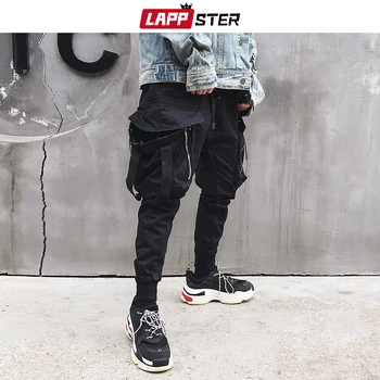 LAPPSTER Men Big Pockets Streetwear Cargo Pants 2020 Overalls Men Hip Hop Track Pants Black Sweatpants Fashions Casual Trousers
LAPPSTER Men Big Pockets Streetwear Cargo Pants 2020 Overalls Men Hip Hop Track Pants Black Sweatpants Fashions Casual Trousers