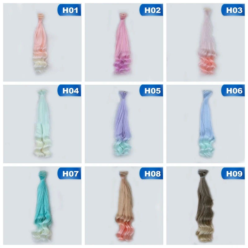 25 cm High Temperature Wire Big Wave Handmade Cloth Doll Wigs DIY Curly Doll Wigs Soft Hairs
25 cm High Temperature Wire Big Wave Handmade Cloth Doll Wigs DIY Curly Doll Wigs Soft Hairs