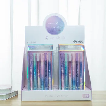 6 pcs/lot Night Starry sky gel pen 0.5mm black ink pen gift kawaii Stationery Office supplies material school
6 pcs/lot Night Starry sky gel pen 0.5mm black ink pen gift kawaii Stationery Office supplies material school