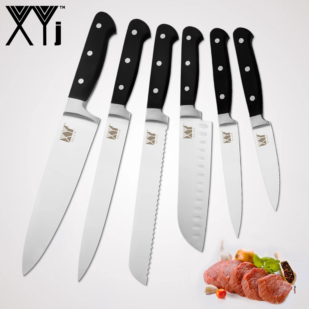 XYj Stainless Steel Knife Kitchen Knives Tools 8" 5" 7" 3.5" Paring Utility Santoku Chef Slicing Bread Cooking Knife New Arrival
XYj Stainless Steel Knife Kitchen Knives Tools 8" 5" 7" 3.5" Paring Utility Santoku Chef Slicing Bread Cooking Knife New Arrival
